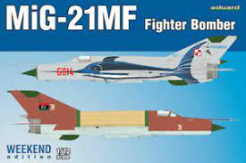 To continue this yugoslav story i'm presenting this mf, painted in exercise markings. Mig 21 Mf Fighter Bomber Fishbed J Polnische Libyschen Mkgs 7451 Eduard Ebay