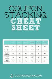 how to stack coupons a coupon stacking cheat sheet coupon