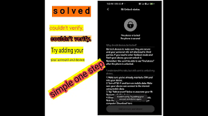 How to fix couldn't verify device error? Couldn T Verify Mi Account Solved Youtube