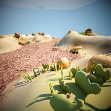 Cartoon Desert 3d Model Ad Cartoon Desert Model Abstract Photos 3d Model Cartoon