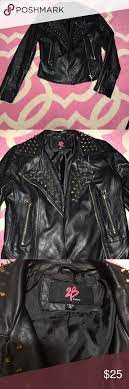 2b Bebe Studded Faux Leather Jacket Studded Faux Leather Jacket Leather Jacket Faux Leather Jackets