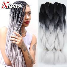 Désormais, la tendance fait place à l'ombré hair, un nouveau concept qui consiste à teindre partiellement ses. 24 Pouces 100 Gram Ombre Deux Tons Kanekalon Jumbo Tressage Cheveux Kanekalon Tressage Cheveux Gris Noir Ruban Brun Aliexpress