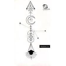 Cancer's associations and symbols, including the planetary ruler, lucky numbers, colors, flowers, and glyphs. Aucune Description De Photo Disponible Astrologie Tattoo Sternzeichen Tattoos Konstellation Tatowierungen