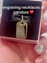 Pandora Engraving Necklace