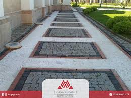Yer taşı döşeme / nasıl yapılır. Bahce Peyzaj Taslari Modelleri Burada Erga Granit