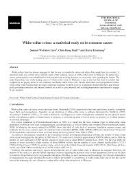 Section 2(5) further clarifies that. Https Ir Unimas My 17761 1 White Collar 20crime 20a 20statistical 20study 20on 20its 20common 20causes 20 Abstract Pdf