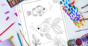 Press the space key then arrow keys to make a. Fish Coloring Pages Free Printable For Kids