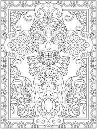 By best coloring pages august 30th 2016. Day Of The Dead Coloring Sheets Dover Publications Coloring Coloring Library
