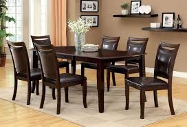 Cm3024t 7pc 7 Pc Charlton Home Martell Woodside Dark Cherry Wood Finish Dining Table Set Interior Design Dining Room Dark Dining Room Solid Wood Dining Set