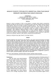 Check spelling or type a new query. Analisis Filosofis Tentang Peta Konseptual Penelitian Hukum Normatif Dan Penelitian Hukum Sosiologis