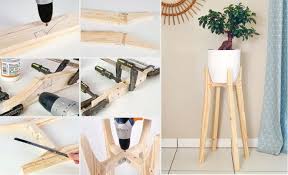 Tutoriel Comment Fabriquer Un Porte Plante En Palettes Porte Plantes Deco Interieure Decoration Maison
