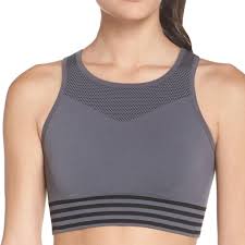 Zella Gray Body Fusion Mesh Panel Activewear Sports Bra Size 4 S 20 Off Retail