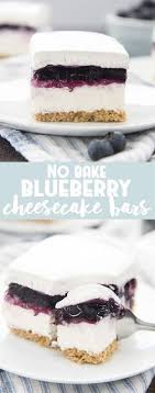 No Bake Blueberry Cheesecake Bars Cake Cooking Recipes Blueberry Cheesecake Bars No Bake Blueberry Cheesecake Desserts