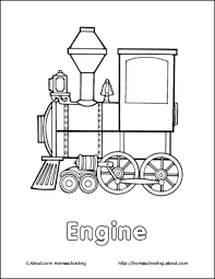 homeschooling trains coloring book
