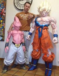Kid Buu Life Size 1m30 On Behance Character Design Cardboard Art Dragon Ball