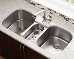 Triple bowl stainless steel sink