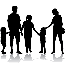 Family Illustration Silhouette Of A Happy Family Png Download 555 555 Free Transparent Family Png Downlo Family Illustration Silhouette Family Silhouette