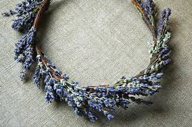 Lavender Bridal Flower Crown Dried Lavender And Dried Flowers For Brides Bridesmaids Flower Girls Flower Crown Flower Headpiece Flower Hair Pieces