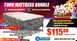 Back2school Super Deal Get This Twin Mattress Box Spring Bed Frame For Only 115 Sale Ends On Box Spring Bed Frame Mattress Furniture Discount Furniture