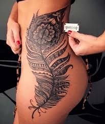 Great thigh piece by artist: 7 Thigh Tattoos Quote Ideas Thigh Tattoo Quotes Tattoos Thigh Tattoo