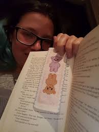 Naughts & Cross stitches: Little Teddy Bookmark