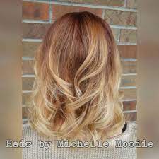 Copper Into Light Blonde Copper Blonde Hair Copper Balayage Hair Styles