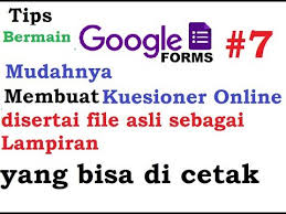 Kita bisa menyisipkan paragraf, pilihan ganda, isian, gambar, atau bahkan mempersilakan orang lain untuk mengunggah file. Kuesioner Online Menggunakan Google Form Youtube