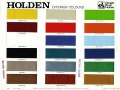 13 Best Holden Hq Colours Images Colours Paint Charts Hq