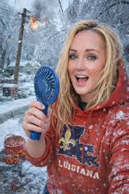 Perimenopause during a Louisiana freeze should be classified as a federal  emergency. One minute I'm having a hot flash so aggressive I'm considering  opening the front door to let the Arctic air