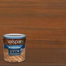 Valspar Pre Tinted Canyon Brown Transparent Exterior Stain And Sealer Actual Net Contents 128 Fl Oz Exterior Stain Valspar Deck Stain Colors