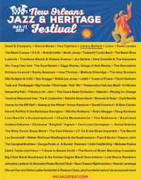 Buy ga wknd 2 join wknd 1 waitlist. Music Lineup Announced For 2021 Jazz Fest