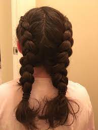 This Is A Double Dutch Braid That I Did On My Own Hair I Have Really Thick Hair So I Have To Do It In The Pigtail Style It Thick Hair