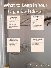 How to organize workout clothes in closet. What To Keep In Your Organized Closet Sabrinas Organizing