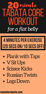 Just like any other sweat session, there's a lot of freedom when it comes to structuring your. 20 Minute Bodyweight Tabata Core Workout Runnin For Sweets