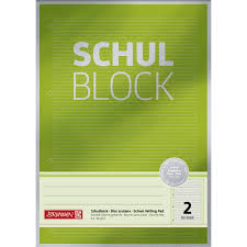 Ihr produkt personalisieren einlage linierte blätter für cahier ulysse pm. Brunnen Schulblock Din A4 Lineatur 2 50 Blatt Premium
