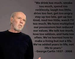 Top seven eminent quotes about george carlin pic Hindi | WishesTrumpet via Relatably.com