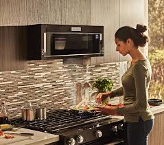kitchenaid low profile microwave and