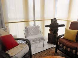 It's furnished like a regular room (much like a hearth room/sitting. Diy Sunroom Window Treatments Diy Inspired