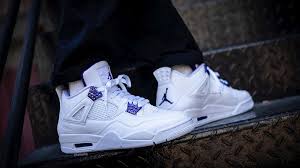 The air jordan 4 metallic pack includes the red metallic, green metallic, orange metallic, and purple metallic colorways. Jordan 4 Court Purple Where To Buy Ct8527 115 The Sole Supplier