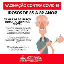 O indivíduo pode receber a vacina mesmo sem a caderneta, e um comprovante vacinal será emitido. Confira A Data De Vacinacao Contra Covid 19 Para Idosos De 85 A 89 Anos