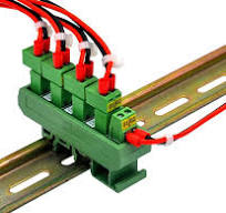Slim DIN Rail Mount 10A/300V Pluggable Screw Terminal Block ...