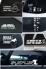Another really cool option is to have vinyl lettering on your glass. Shop By Category Ebay Car Decals Funny Car Decals Car Decals Vinyl