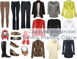Denim Based Office Capsule Wardrobe Capsule Wardrobe Create Capsule Wardrobe Denim Friendly