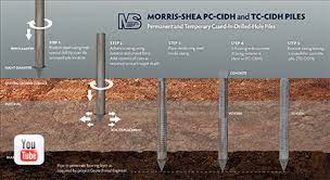 Cidh piles utilize a rotary boring technique that allows for piles of a larger diameter than are otherwise possible. Morris Shea Deep Foundation Pile Systems Morris Shea Bridge Co