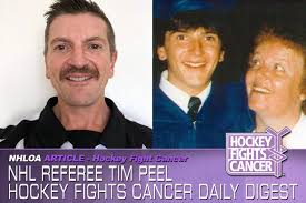Watch as the canadiens score on the maple leafs but on a questionable play. Nhl Referee Tim Peel Hockey Fights Cancer Daily Digest Nhloa