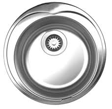 large round drop in sink