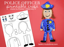 Printable Police Officer Craft Police Officer Crafts Police Crafts Community Helpers Preschool