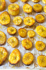 You need to start with green plantains, the yellow ones are sweeter and won't work for this recipe. Perfect Baked Plantains Recipe Video A Spicy Perspective
