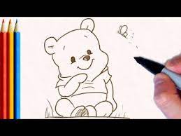 How To Draw Winnie The Pooh | Step By Step Tutorial For Kids - Youtube