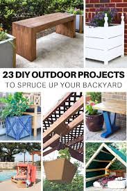 No strangers to huge home projects, home bloggers sherry and john at young house love wanted to keep this patio project simple. 23 Diy Outdoor Projects To Spruce Up Your Backyard The House Of Wood